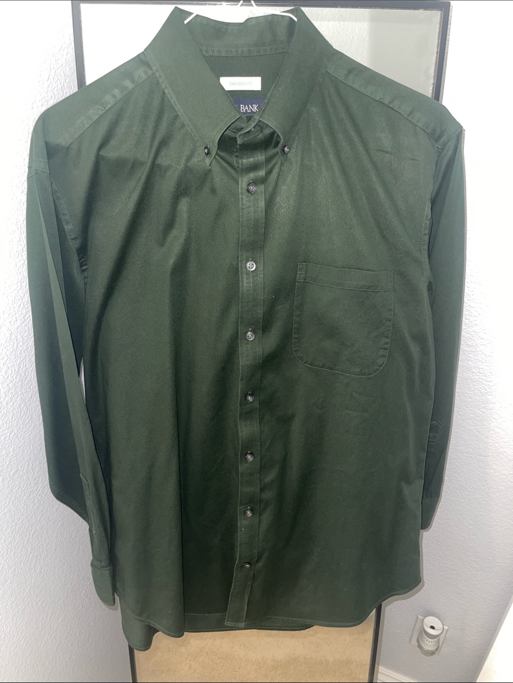 Jos. A. Bank Deep Forest Green Button-Down Dress Shirt